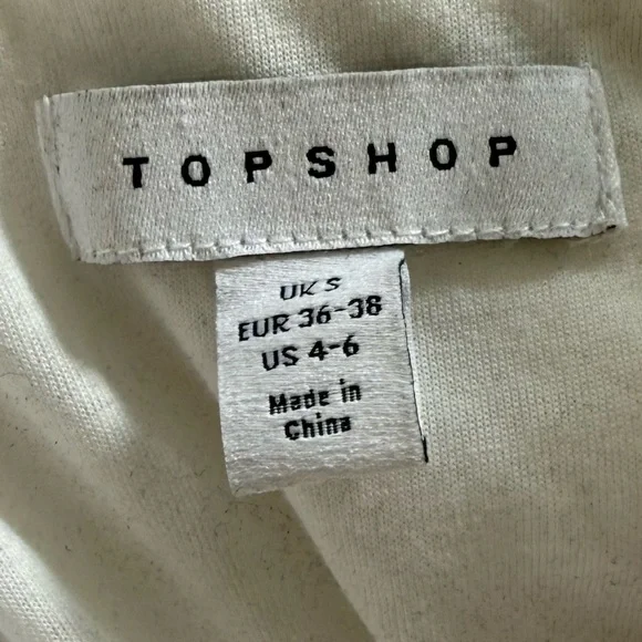 Topshop Ivory Faux Fur Coat - Picture 4 of 5